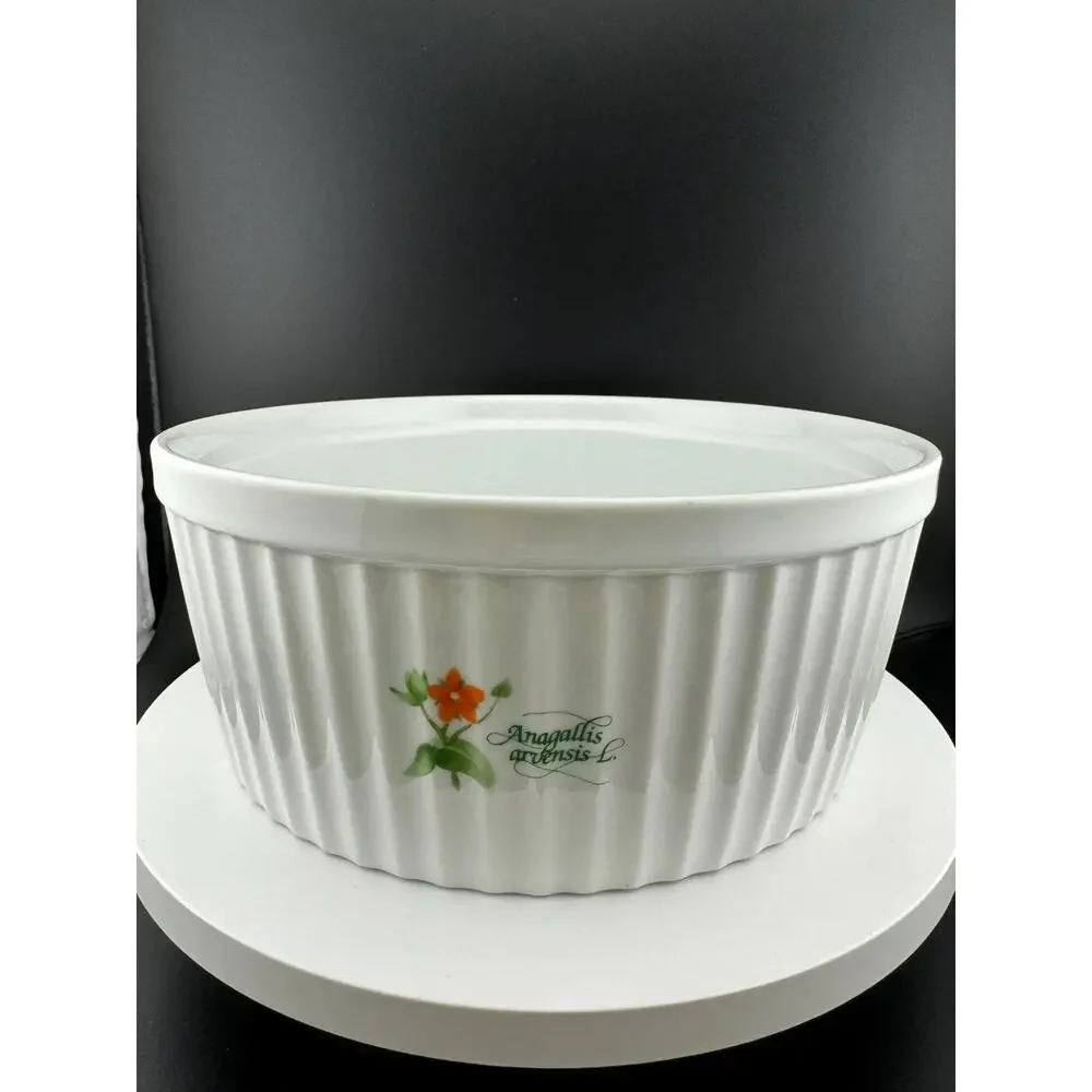 Vintage Anchor Hocking Floret Souffle Dish